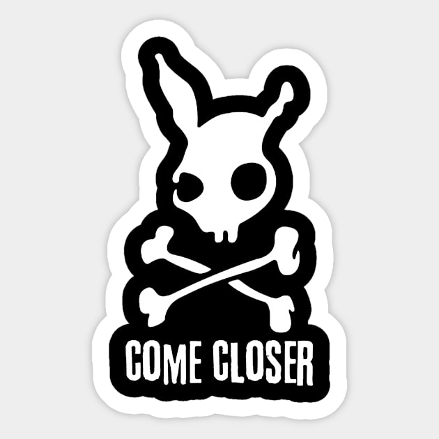 Scary Bunny Sticker by Oolong